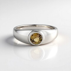 Anello in argento con Tanzanite Gialla (non riscaldata)