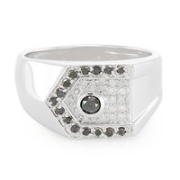 Anello in argento con Diamante Nero