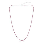 Collar en plata con Rodolita