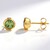 Boucles d'oreilles en or et Grenat démantoïde de Namibie (CUSTODANA)