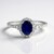 Anello in oro con Zaffiro Ceylon Blu (CIRARI)