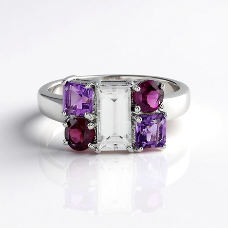 Anello in argento con Zircone (Adela Silber)