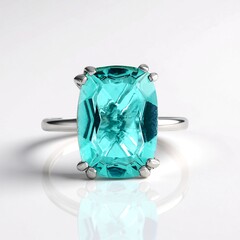 Anello in argento con Quarzo color paraiba