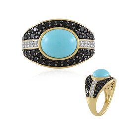 Anillo en plata con Turquesa bella durmiente (Faszination Türkis)