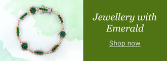 Jewellery with Emerald