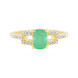 Russischer Smaragd-Silberring (Adela Silber)