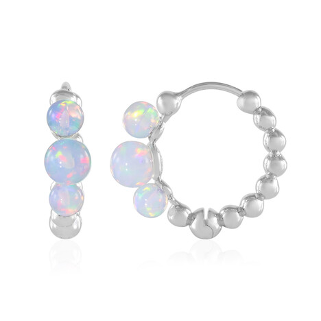 Zilveren oorbellen met Welo-opalen (de Melo Essence)