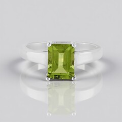 Anello in argento con Peridoto