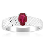 Zilveren ring met een AAA Braziliaanse Rubelliet