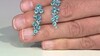 Pendientes en plata con Apatita azul (de Melo Essence)