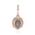 Pendentif en argent et Labradorite rose de Maniry