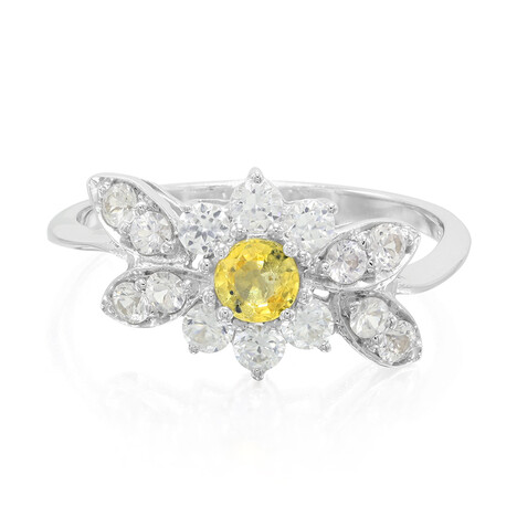 Anello in argento con Zaffiro Giallo