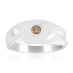 Anello in argento con Diamante Cognac d‘Argyle SI2 (de Melo)