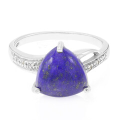 Zilveren ring met een lapis lazuli