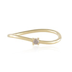 Bague en or et Diamant champagne SI2