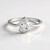 Anello in argento con Topazio Bianco