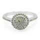 Bague en argent et Diamant fantaisie