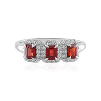 Tanzanian Ruby Silver Ring