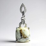 Pendentif en argent et Magnésite