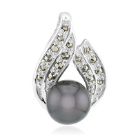 Pendentif en argent et Perle de culture de Tahiti (Annette classic)