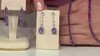 Pendientes en plata con Amatista