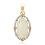 Ciondolo in oro con Opale Bianco Brasiliano