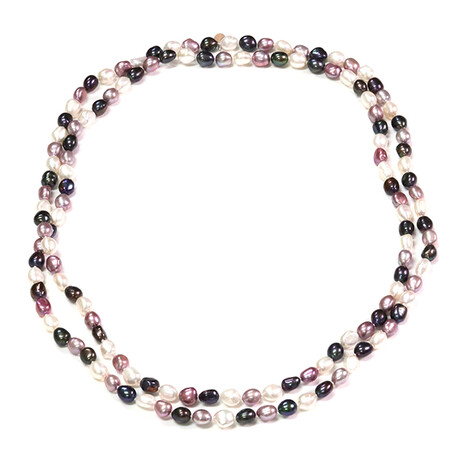 Collana in argento con Perla d'Acqua Dolce Bianca (TPC)