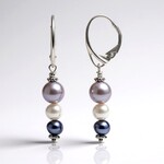 Orecchini in argento con Perla d'Acqua Dolce Argentata