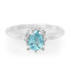 Anello in argento con Fluoroapatite Verde