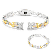 I1 (H) Diamant-Silberarmreif (Gems en Vogue)