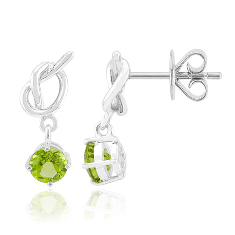 Pendientes en plata con Peridoto de Jilin (Pallanova)