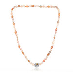 Collar en plata con Cuarzo cognac (TPC)