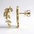 Orecchini in oro con Diamante I1 (H) (de Melo Gold)