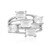 White Quartz Silver Ring