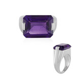 Siberian Amethyst Silver Ring