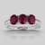 Anello in argento con Rubino Keniano