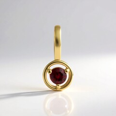 Ciondolo in oro con Spinello Rosso