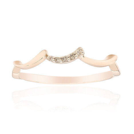 Anillo en oro con Diamante rosa de Francia de Argyle SI1 (Annette)