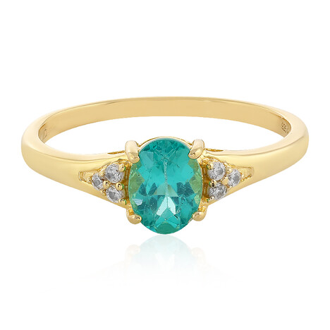 Blauer Apatit-Silberring