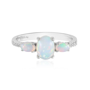 Anello in argento con Opale di Welo