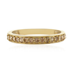 I1 Schokoladen-Brillant-Goldring