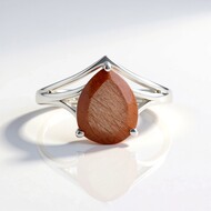 Anello in argento con Quarzo Rutilato Ramato