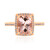Anello in oro con Morganite AAA
