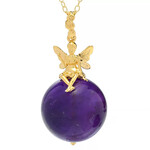 Amethyst-Silberhalskette (Gems en Vogue)