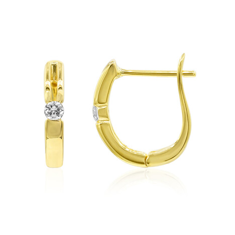 18K IF (D) Diamond Gold Earrings (Annette)