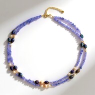 Collar en plata con Tanzanita