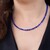 Collana in argento con Cianite del Nepal