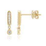 Gouden oorbellen met Diamanten SI1 (G) (Annette)