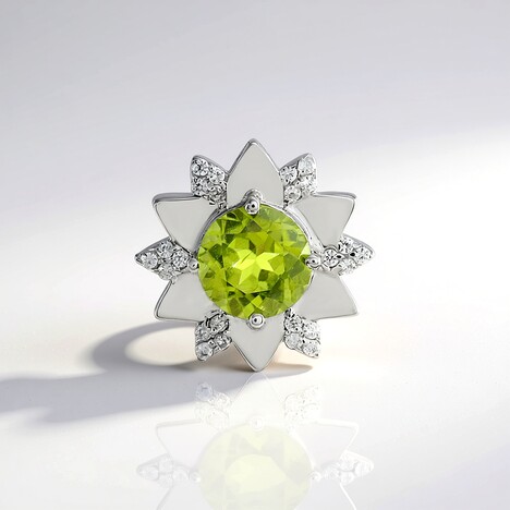 Ciondolo in argento con Peridoto Arizona