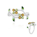 Zilveren ring met peridoots